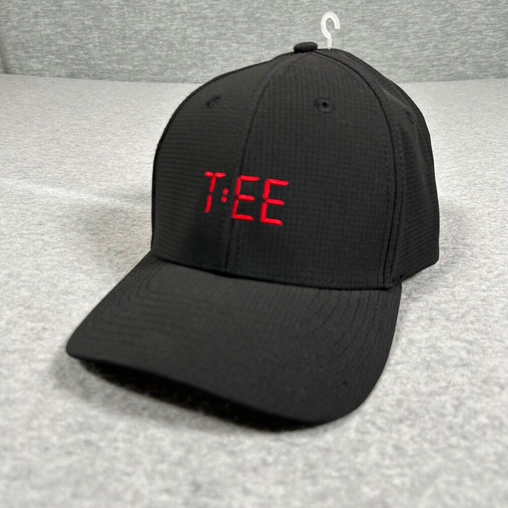 Waggle Golf Hat One Size Black Tee Time Performance Dad Cap Adjustable NEW
